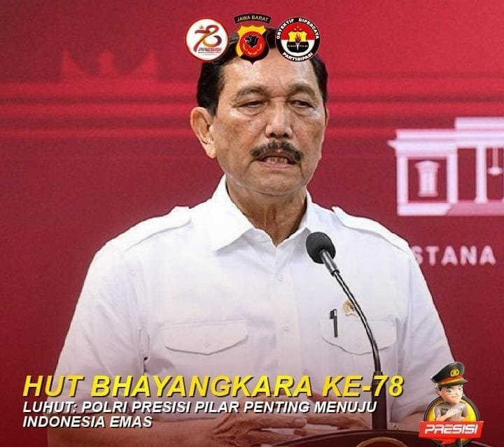 HUT BHAYANGKARA, LUHUT: POLRI PRESISI PILAR PENTING MENUJU INDONESIA EMAS 1 WhatsApp Image 2024 07 01 at 10.00.21