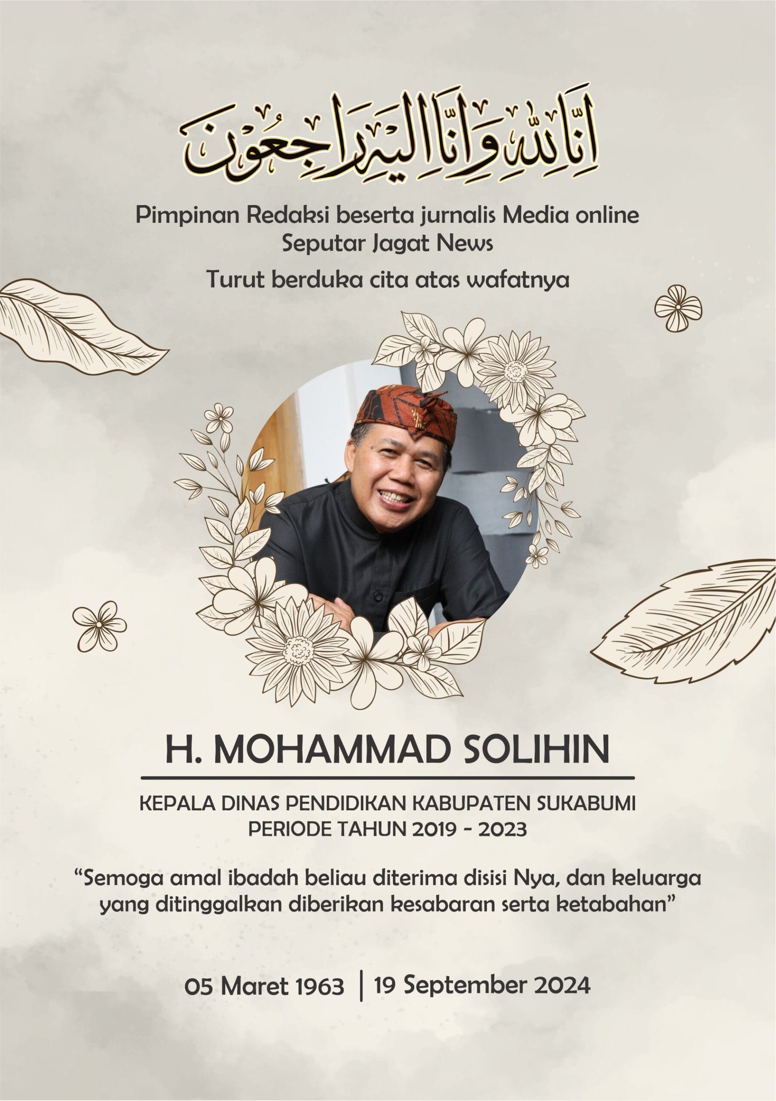 ucapan berduka seputar jagat scaled