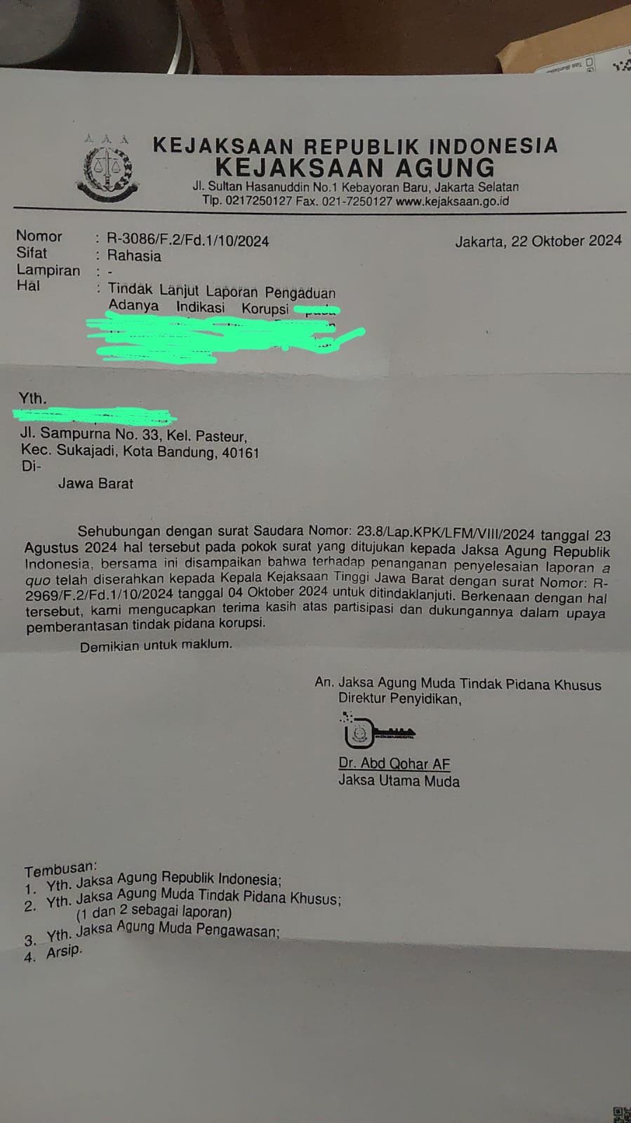 Kejagung RI Beraksi: Penegakan Hukum Berdasarkan Pengaduan Warga Sukabumi 1 WhatsApp Image 2024 11 01 at 10.56.59