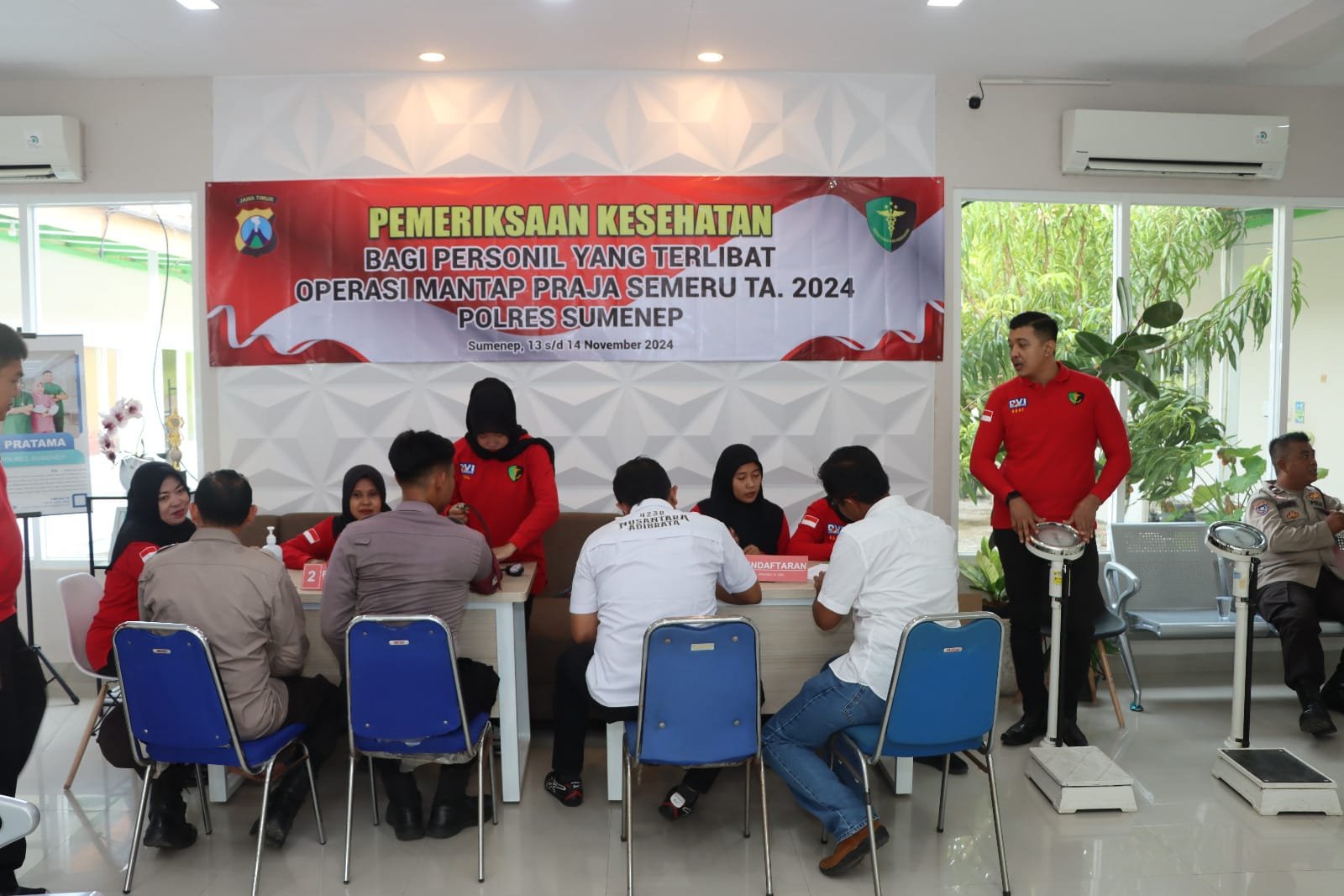 Sebanyak 505 Personel Yang Terlibat Operasi Mantap Praja Dilakukan Cek Kesehatan Oleh Subsatgas Dokkes Polres Sumenep 1 WhatsApp Image 2024 11 13 at 13.16.59