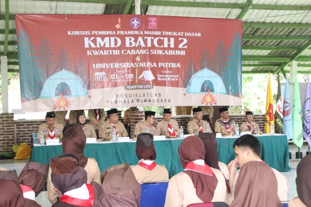 Sekda Kabupaten Sukabumi Resmi Buka KMD Universitas Nusaputra, Tekankan Peningkatan Kapasitas Sumber Daya Gerakan Pramuka 1 468614420 965087575653081 658162569976435353 n