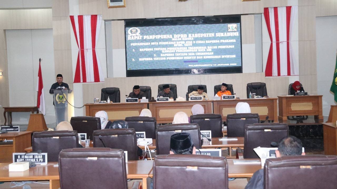 Rapat Paripurna DPRD Kabupaten Sukabumi: Penyampaian Nota Penjelasan Tiga Raperda Prakarsa 1 473572317 995671562594682 3018653800614681396 n