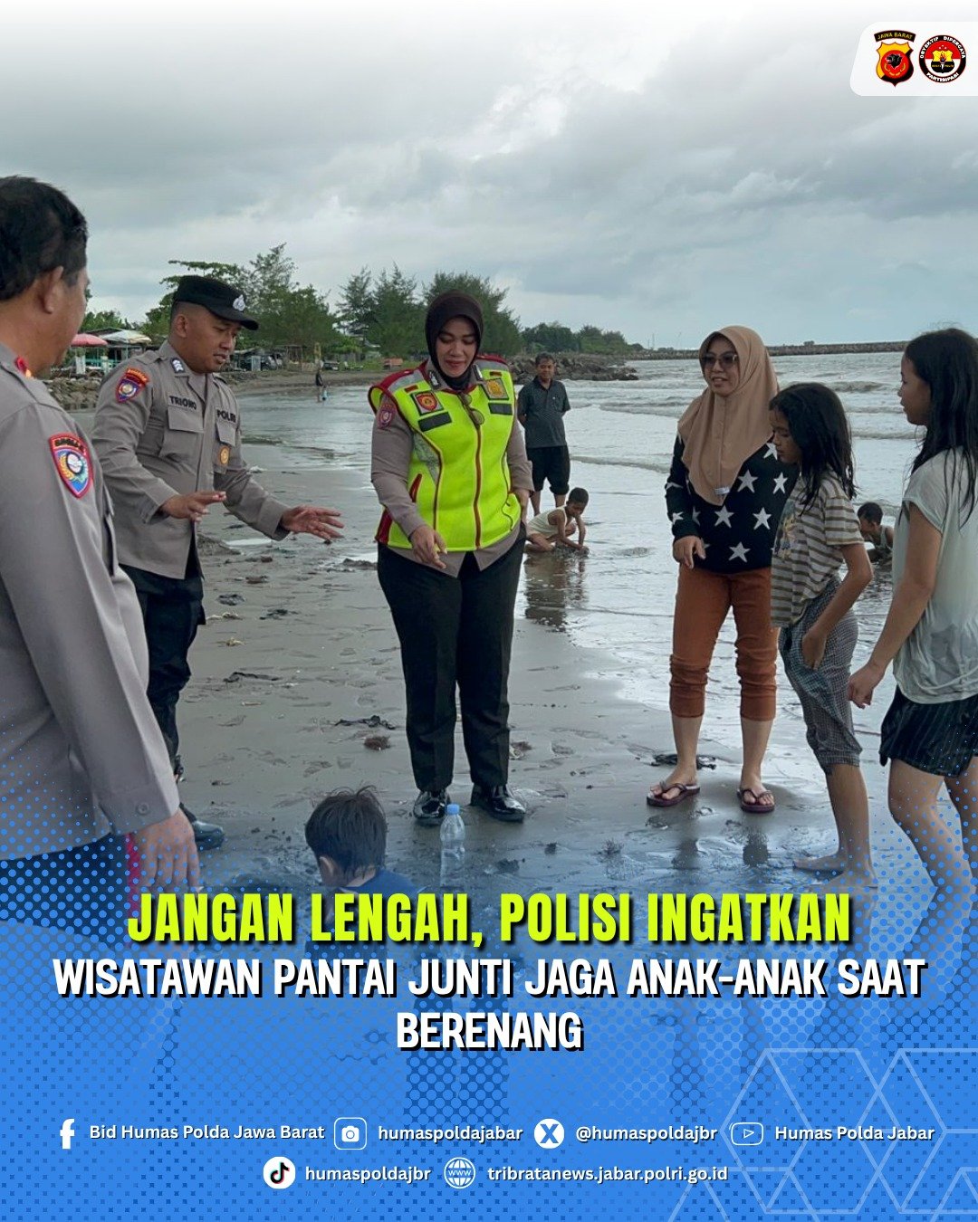 Jangan Lengah, Polisi Ingatkan Wisatawan Pantai Junti Jaga Anak-anak Saat Berenang 1 WhatsApp Image 2026 03 27 at 8.15.11 PM