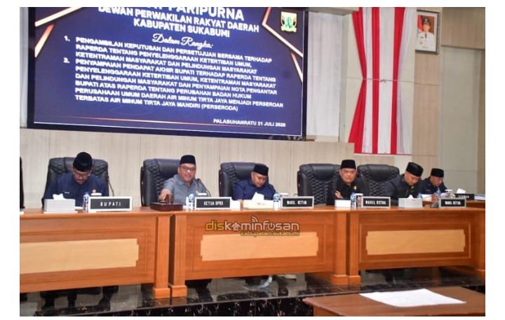 DPRD dan Pemkab Sukabumi Sepakati Dua Raperda Strategis, Termasuk Perubahan Status Tirta Jaya Menjadi Perseroda 2 WhatsApp Image 2026 07 21 at 18.48.141